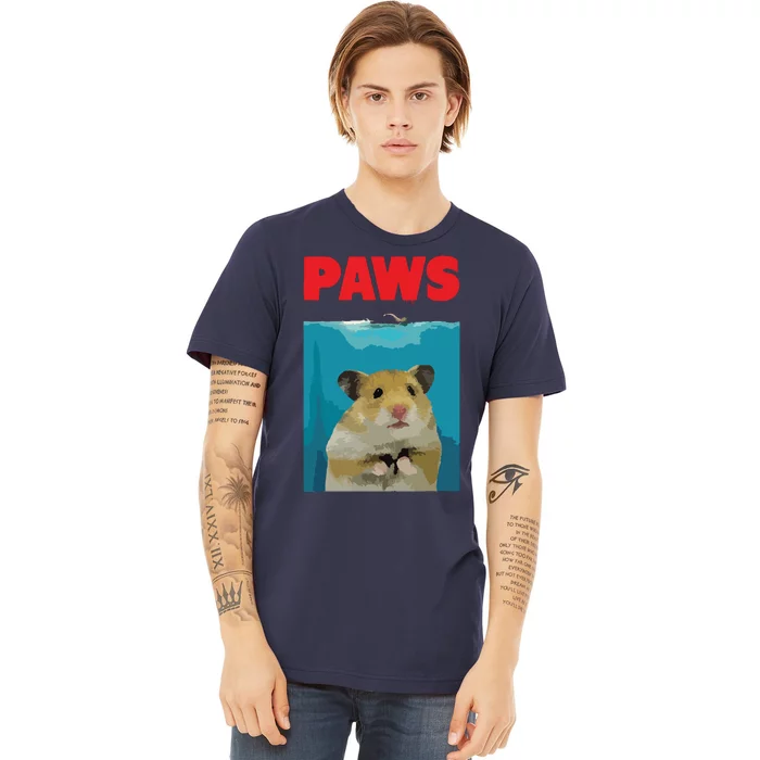 Paws Hamster Funny Parody Hammy Lover Gifts Premium T-Shirt