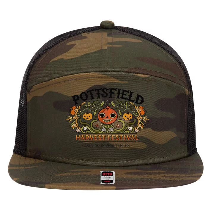 Pottsfield Harvest Festival 7 Panel Mesh Trucker Snapback Hat