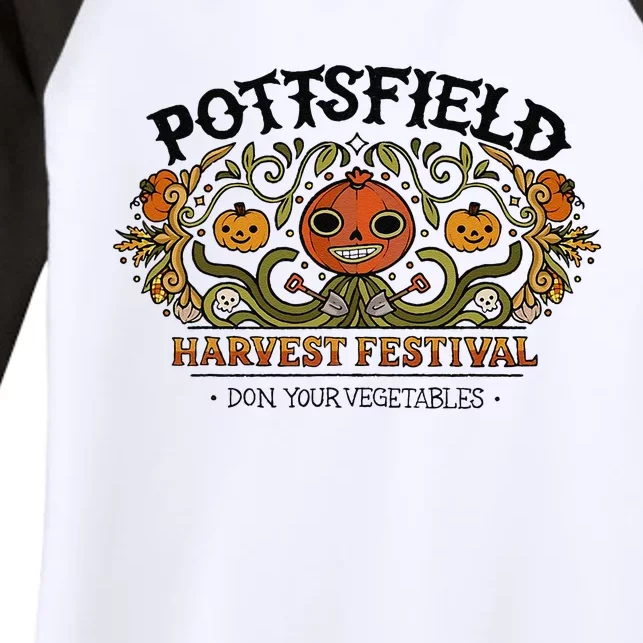 Pottsfield Harvest Festival Women's Tri-Blend 3/4-Sleeve Raglan Shirt