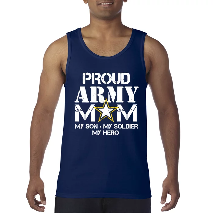 Proud Hoodie For Military Mom My Soldier My Hero Tank Top