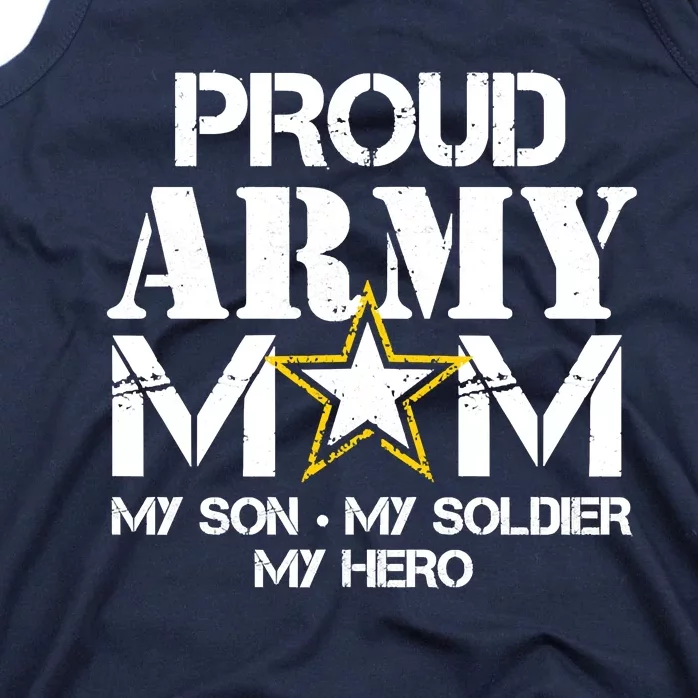 Proud Hoodie For Military Mom My Soldier My Hero Tank Top