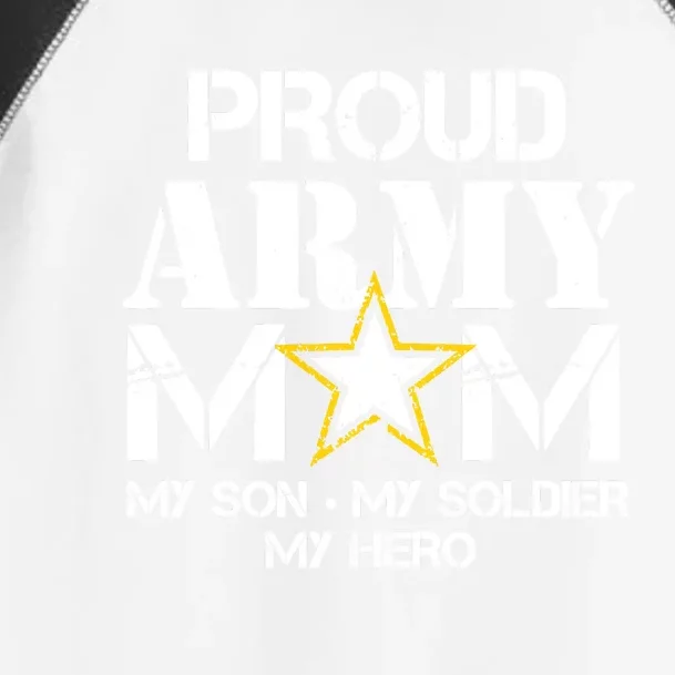 Proud Hoodie For Military Mom My Soldier My Hero Toddler Fine Jersey T-Shirt