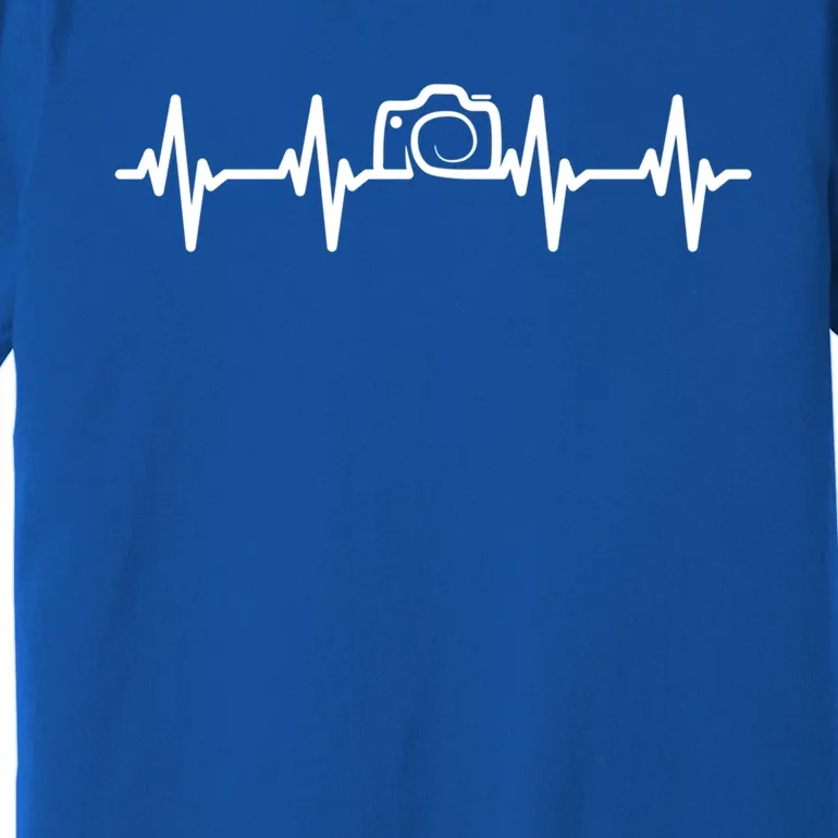 Photographer Heartbeat Funny Photograph Photo Photographers Gift Premium T-Shirt