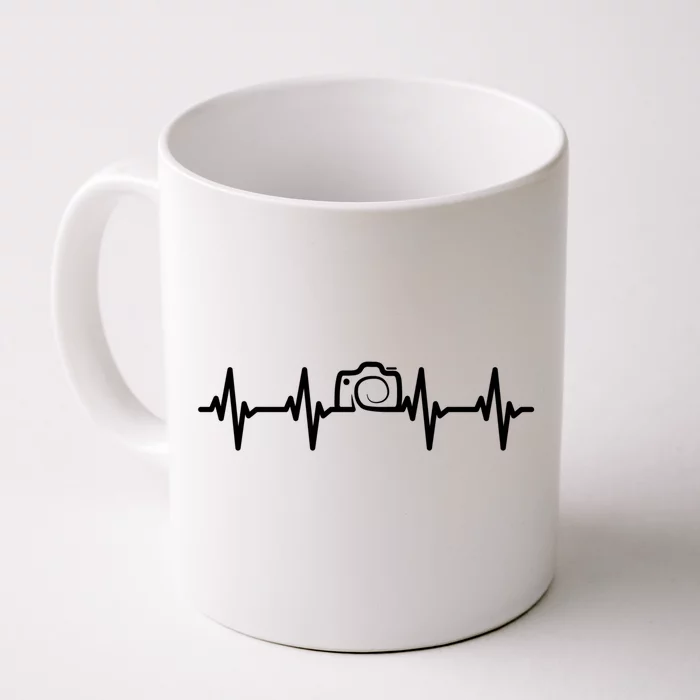 Photographer Heartbeat Funny Photograph Photo Photographers Gift Front & Back Coffee Mug