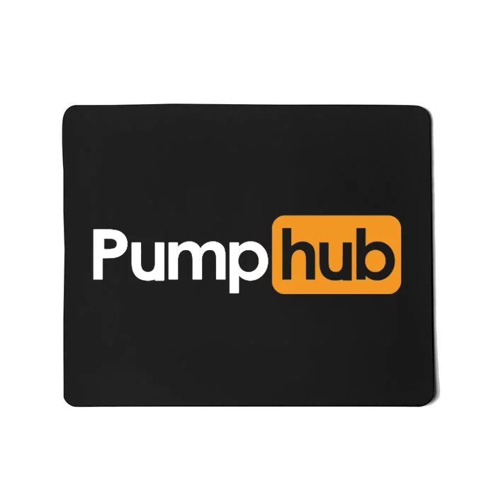 Pump Hub Funny Cute Adult Novelty Workout Gym Fitness Premium Mousepad