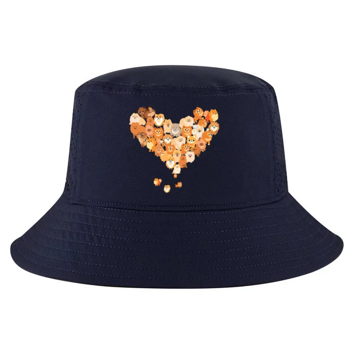 Pomeranian Heart Gift Dog Lover Cool Comfort Performance Bucket Hat