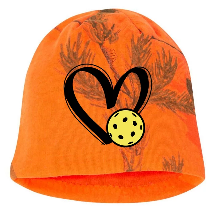 Pickleball Heart Great Gift Kati - Camo Knit Beanie