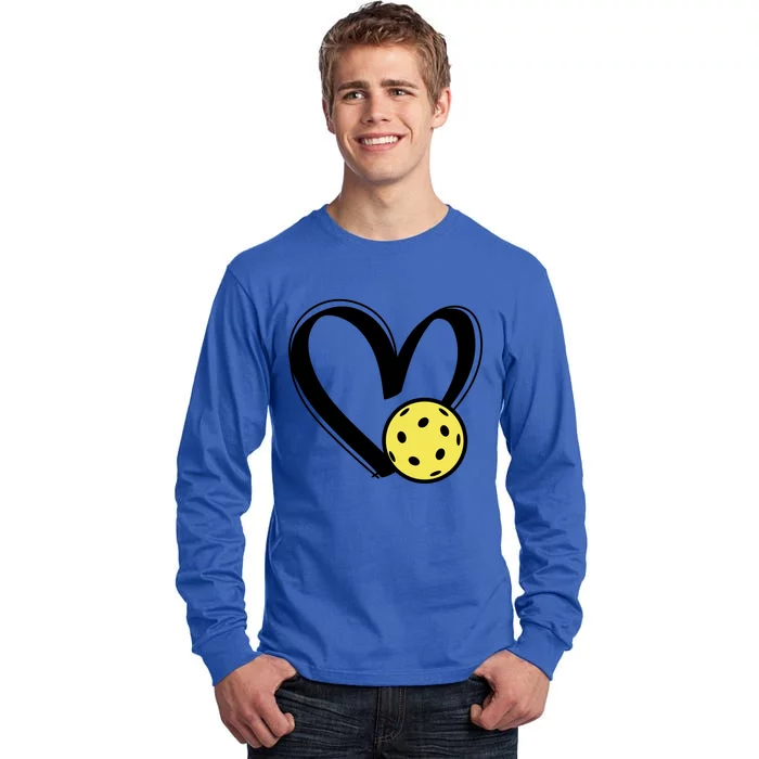 Pickleball Heart Great Gift Tall Long Sleeve T-Shirt