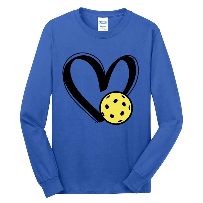 Pickleball Heart Great Gift Tall Long Sleeve T-Shirt