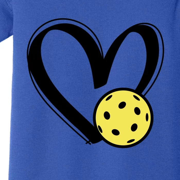 Pickleball Heart Great Gift Baby Bodysuit