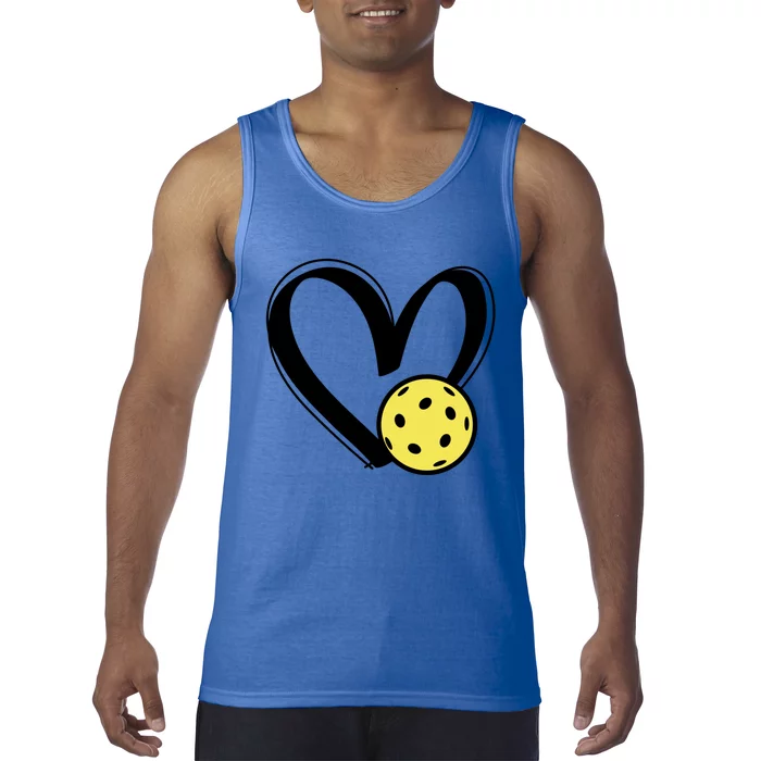 Pickleball Heart Great Gift Tank Top