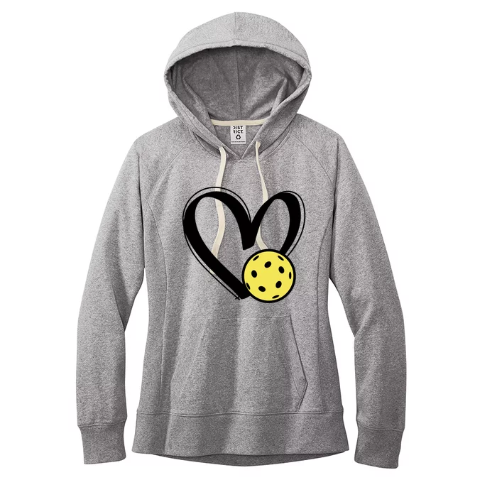 Pickleball Heart Great Gift Women's Fleece Hoodie