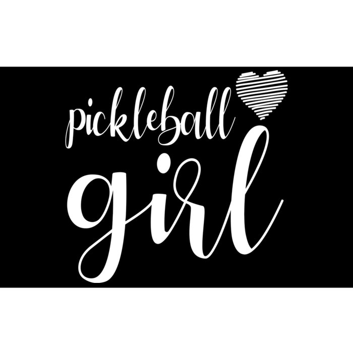 Pickleball Heart Girl Bumper Sticker