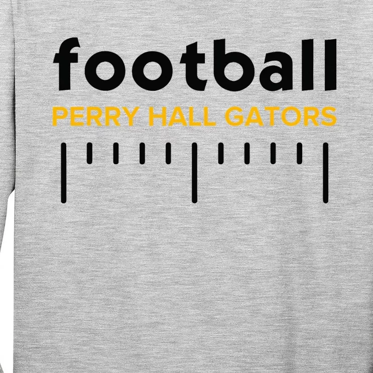 Perry Hall Gators Football Lines Tall Long Sleeve T-Shirt