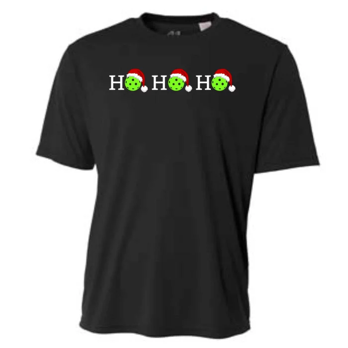 Pickleball Ho Ho Ho Christmas Gift Cooling Performance Crew T-Shirt