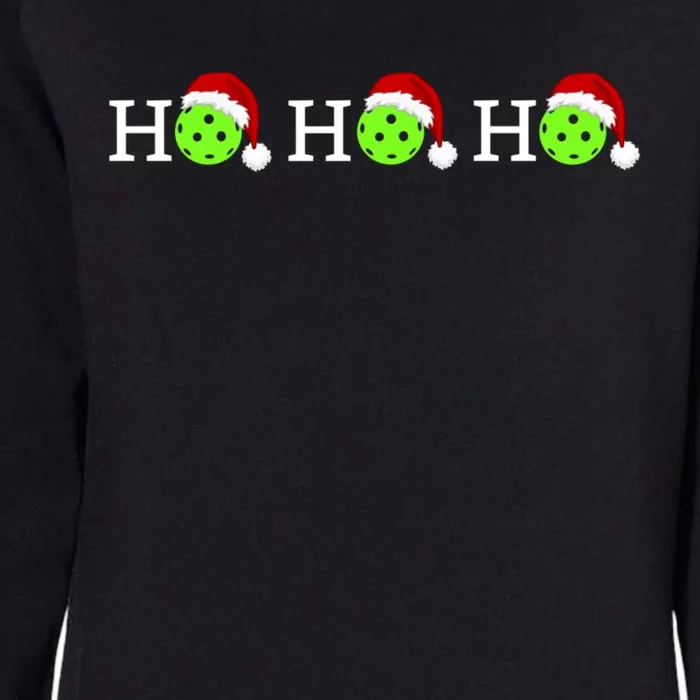 Pickleball Ho Ho Ho Christmas Gift Womens California Wash Sweatshirt