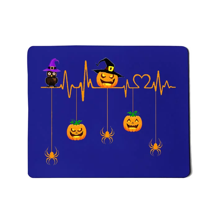 Pumpkin Heartbeat Halloween Costume Mousepad