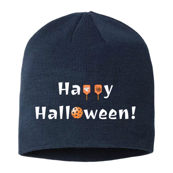 Pickleball Halloween | Happy Halloween | Fun Pickleball | Great Pickleball 8 1/2in Sustainable Knit Beanie