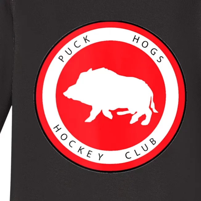 Puck Hogs Hockey Club Baby Long Sleeve Bodysuit