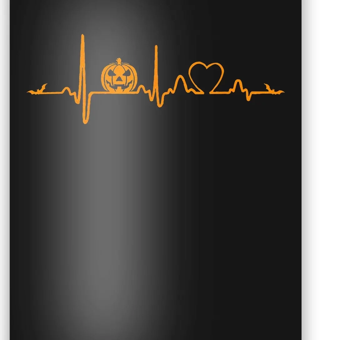 Pumpkin Heartbeat Halloween Poster