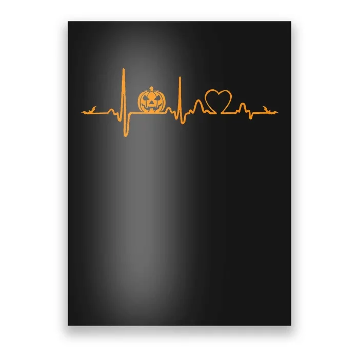 Pumpkin Heartbeat Halloween Poster