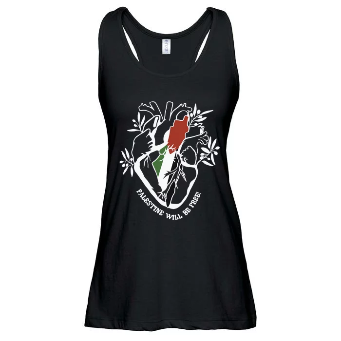 Palestine Heart Human Rights Palestine Free Freedom Palestine Flag Ladies Essential Flowy Tank