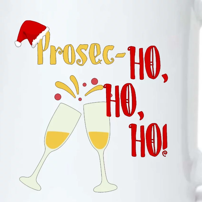 Prosec Ho Ho Ho Funny Wine Lover Christmas Celebration Black Color Changing Mug