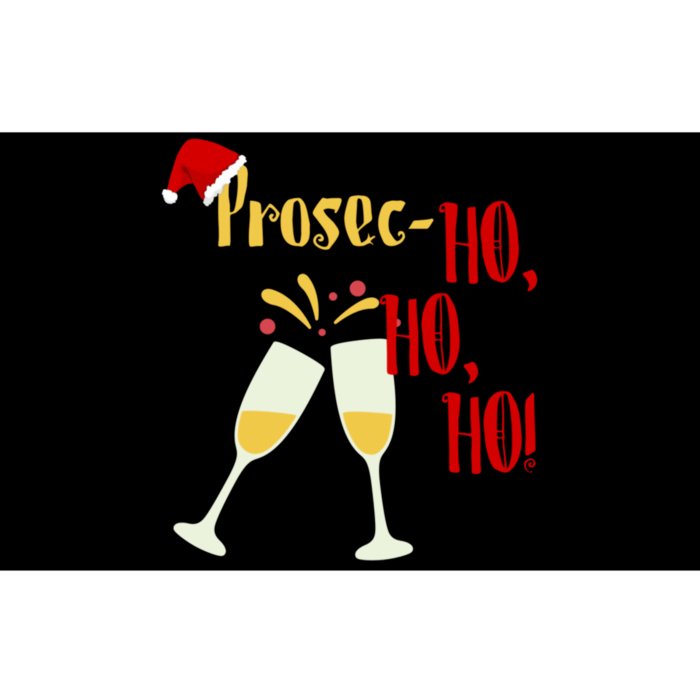 Prosec Ho Ho Ho Funny Wine Lover Christmas Celebration Bumper Sticker