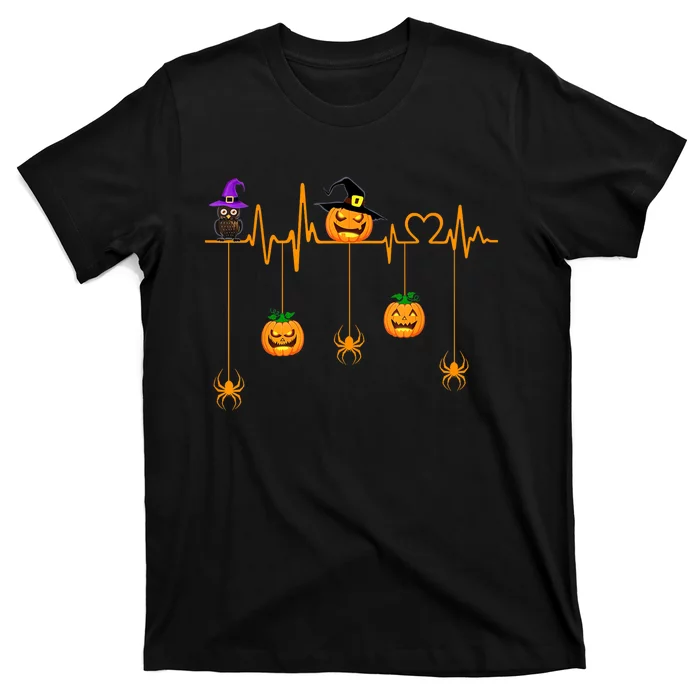 Pumpkin Heartbeat Halloween Costume T-Shirt