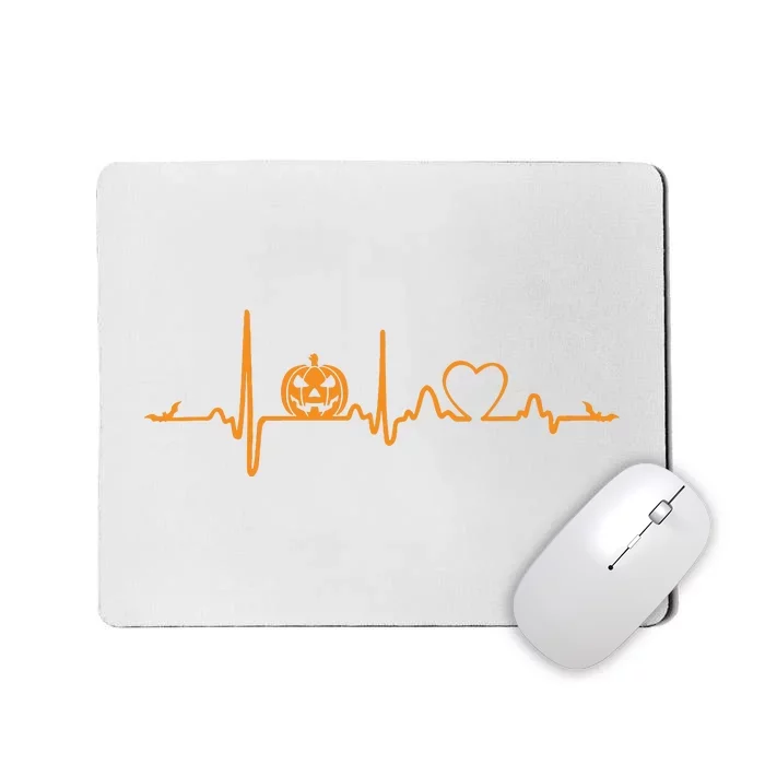 Pumpkin Heartbeat Halloween Mousepad