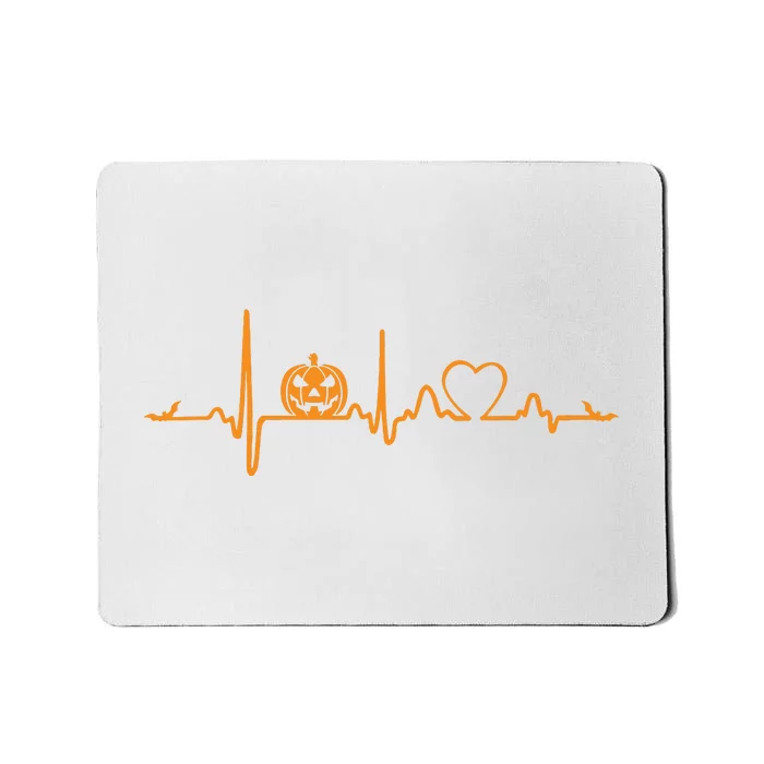 Pumpkin Heartbeat Halloween Mousepad