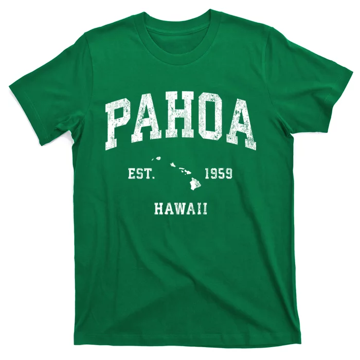 Pahoa Hawaii Hi Vintage Athletic Established T-Shirt