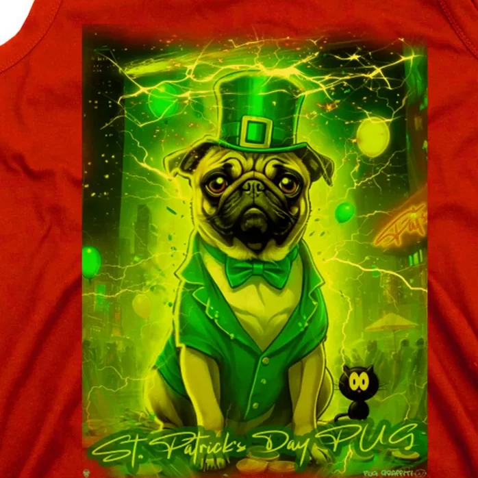 Pug Happy Holidays 138 St. Patricks Day Pug Tank Top