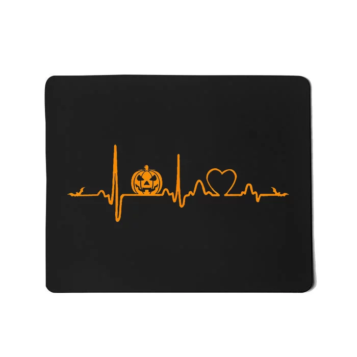 Pumpkin Heartbeat Halloween Mousepad