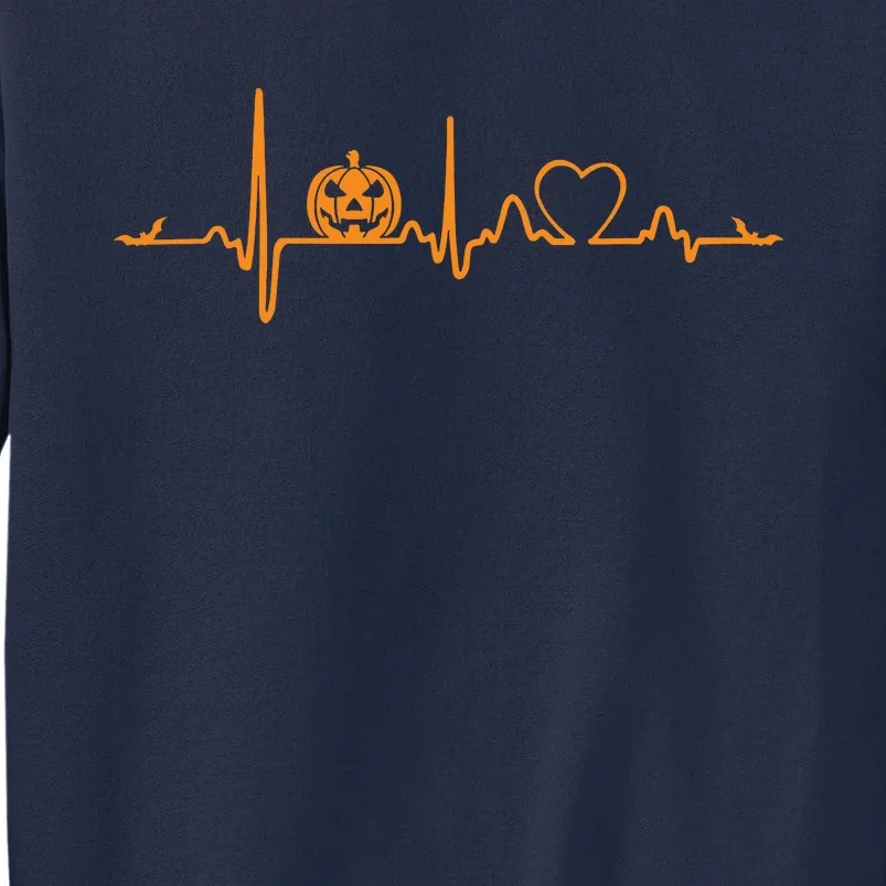 Pumpkin Heartbeat Halloween Tall Sweatshirt