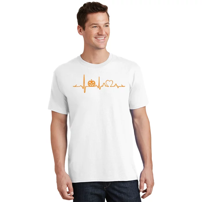 Pumpkin Heartbeat Halloween T-Shirt