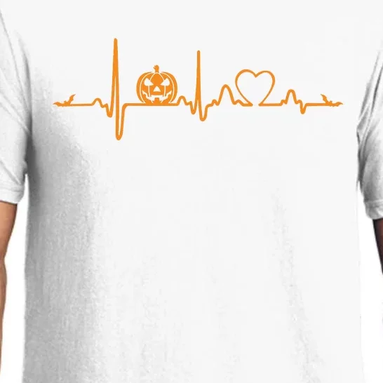 Pumpkin Heartbeat Halloween Pajama Set