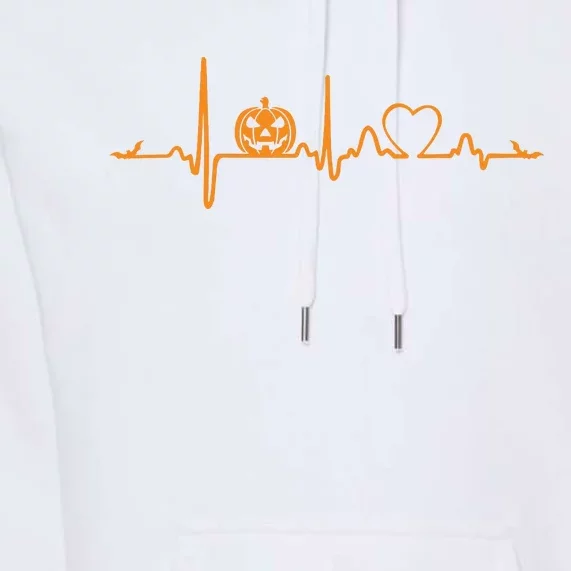 Pumpkin Heartbeat Halloween Premium Hoodie