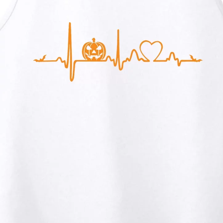 Pumpkin Heartbeat Halloween Performance Tank