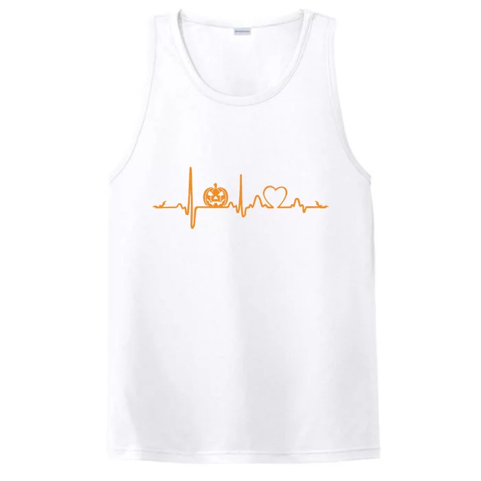 Pumpkin Heartbeat Halloween Performance Tank