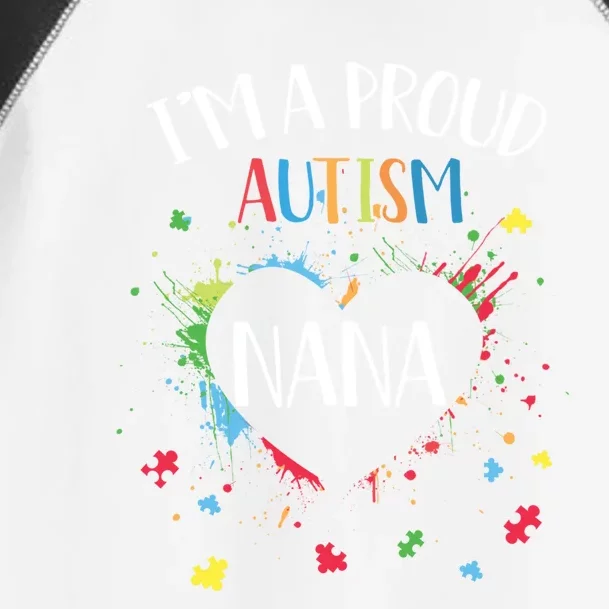 Puzzle Heart I'm A Proud Autism Nana Autism Awareness Cool Gift Toddler Fine Jersey T-Shirt