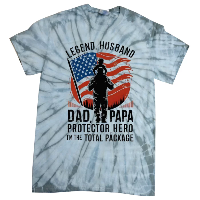 Protector. Hero. IM The Total Package Tie-Dye T-Shirt