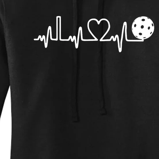 Pickleball Heartbeat! I Love Pickleball TShirt Women's Pullover Hoodie