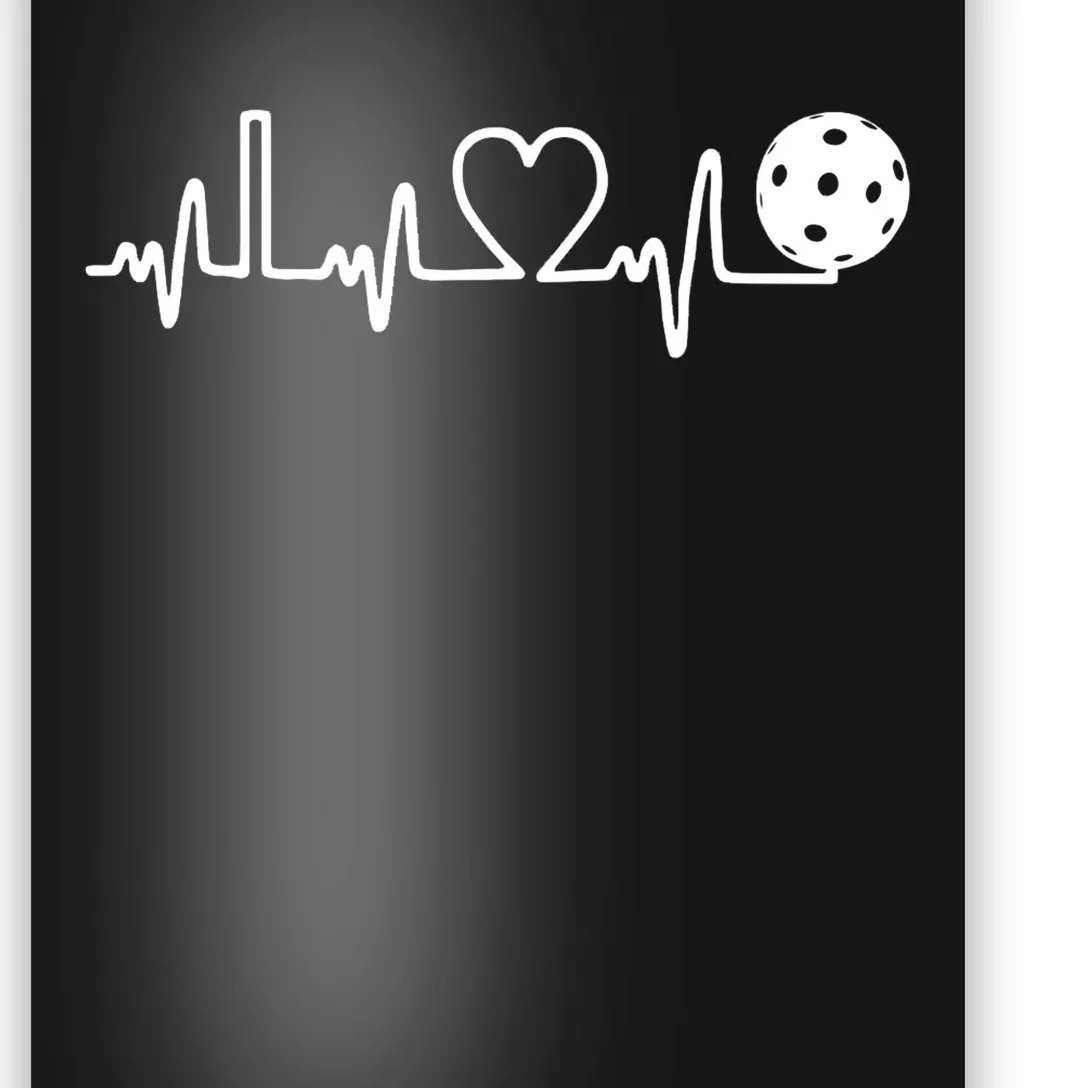 Pickleball Heartbeat! I Love Pickleball TShirt Poster