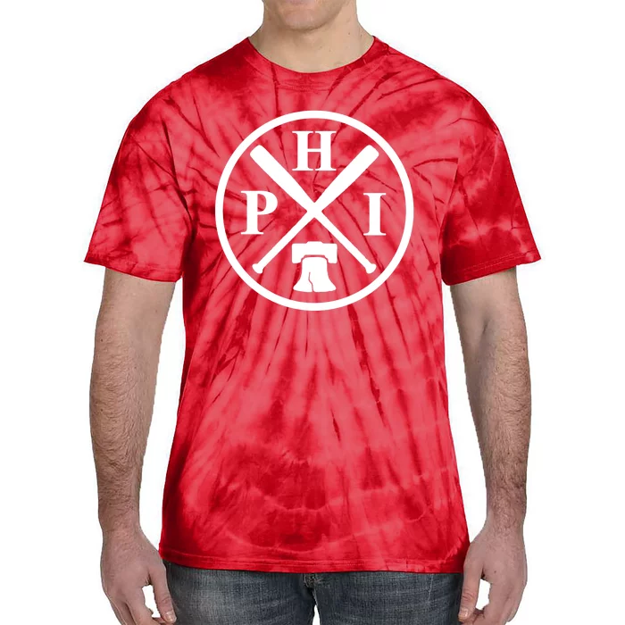 Philadelphia Baseball Emblem Retro Philly Team Tie-Dye T-Shirt