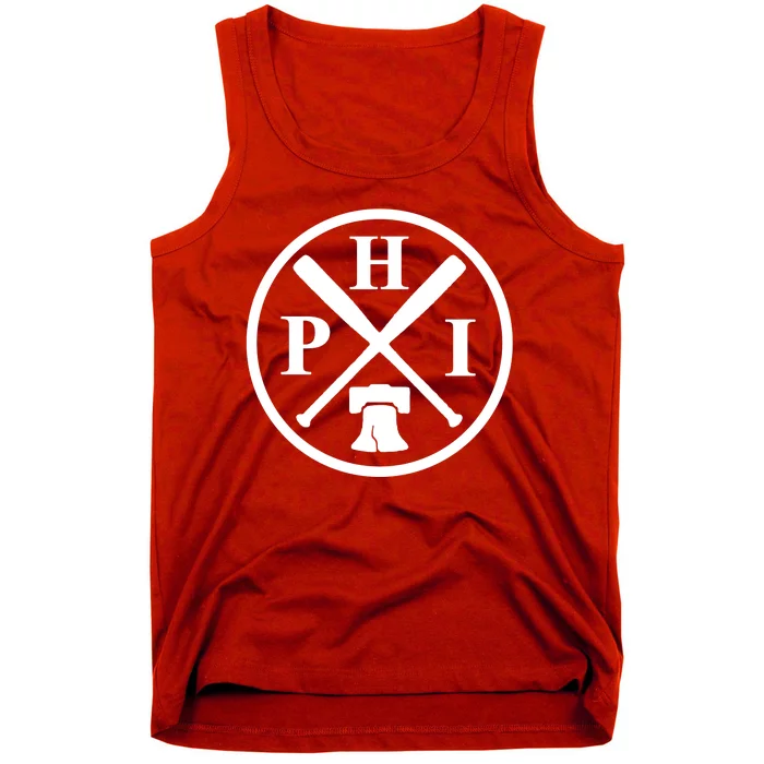 Philadelphia Baseball Emblem Retro Philly Team Tank Top