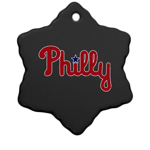 Philadelphia Baseball Philly PA Retro Christmas Ornament
