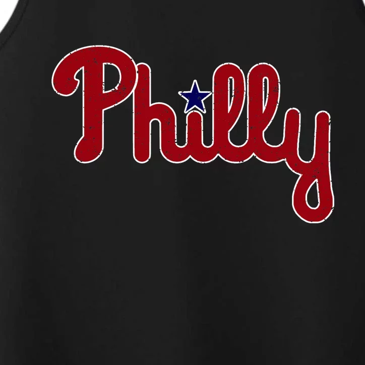 Philadelphia Philly PA Retro Performance Tank