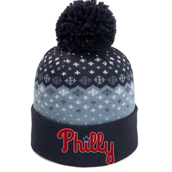 Philadelphia Philly PA Retro The Baniff Cuffed Pom Beanie