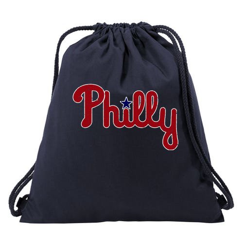 Philadelphia Baseball Philly PA Retro Drawstring Bag